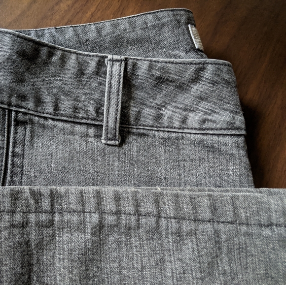 Zara TRF Slate Grey Low Rise Flared Jeans. Raised Stripes. Authentic Y2K, 0 - Picture 5 of 15